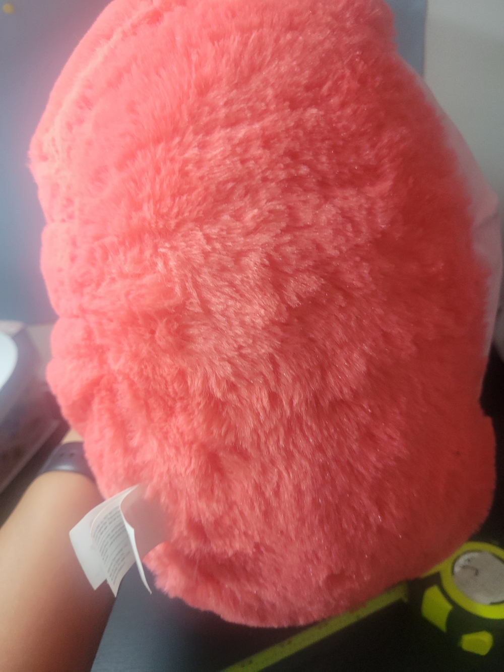 Squishmallows Coral-Red Plush Strawberry Pillow with Pink Tag - Picture 4 of 10
